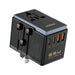 Dudao A65Pro 65W EU / US / JP / AUS / UK travel adapter 2x USB-C 2x USB-A - black - Cell phone USB charger<<<HurtelXML
