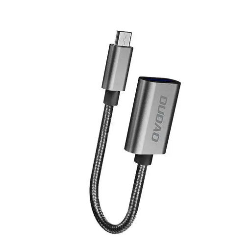 Dudao adapter adapter OTG cable from USB 2.0 to micro USB gray (L15M) - USB adapters<<<HurtelXML