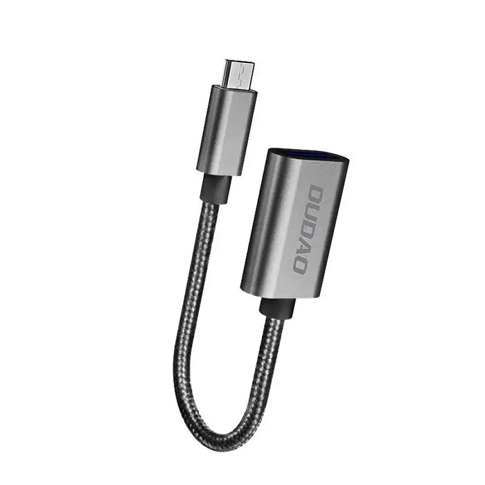 Dudao adapter adapter OTG cable from USB 2.0 to micro USB gray (L15M) - USB adapters<<<HurtelXML