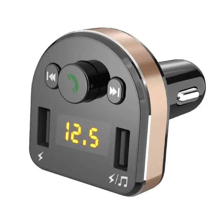 Dudao Bluetooth FM transmitter car charger MP3 3.1 A 2x USB black (R2Pro black) - Cell phone USB charger<<<HurtelXML