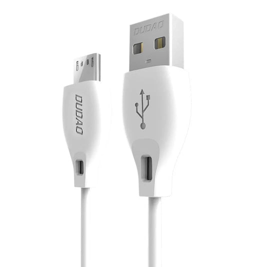 Dudao cable micro USB cable 2.4A 1m white (L4M 1m white) - Cell phone cables<<<HurtelXML