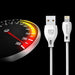 Dudao cable micro USB cable 2.4A 1m white (L4M 1m white) - Cell phone cables<<<HurtelXML