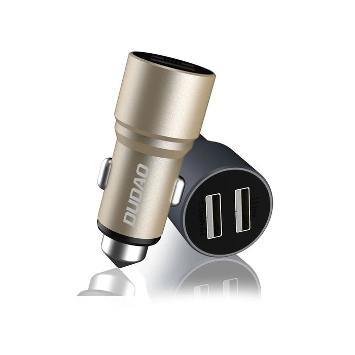 Dudao car charger 2x USB 3.1A gray (R5 gray) - Cell phone USB charger<<<HurtelXML