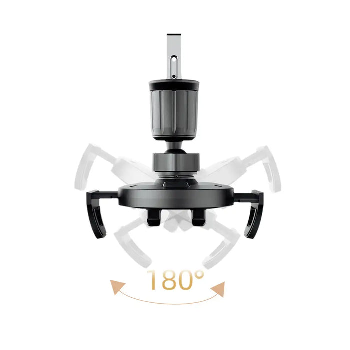 Dudao F2+ smartphone holder for air vent clamp - black - Cell phone holders<<<HurtelXML