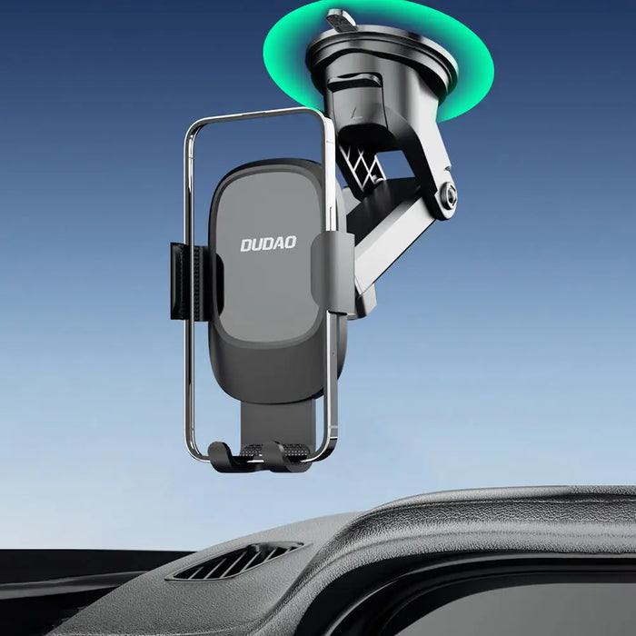 Dudao F5N+ smartphone holder with suction cup gravity - black - Cell phone holders<<<HurtelXML
