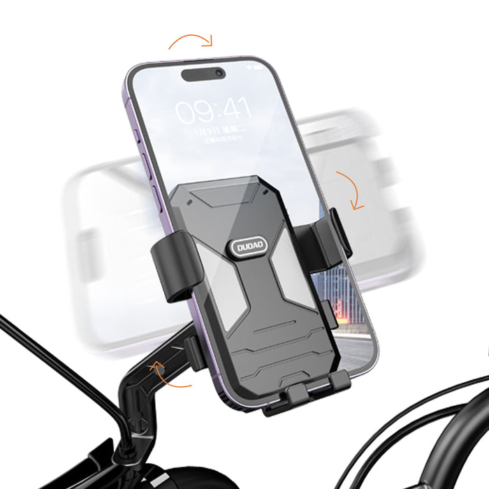 Dudao F7C+ bicycle / motorcycle phone holder - black - Cell phone holders<<<HurtelXML
