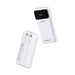 Dudao K15Pro Power Bank 20000mAh 22.5W PD USB-C / USB-A / Built-in Lightning and USB-C Cables - White