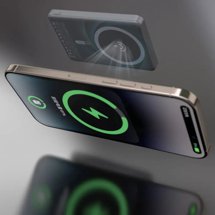 Dudao K28 10000mAh PD 22.5W MagSafe Powerbank with Metal Case and Ring Stand - Gray - Powerbanks<<<HurtelXML