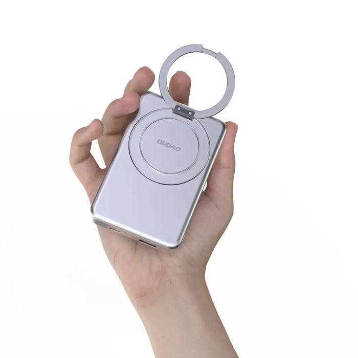 Dudao K28 10000mAh PD 22.5W MagSafe Powerbank with Metal Case and Ring Stand - Gray - Powerbanks<<<HurtelXML