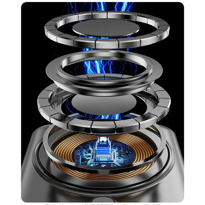 Dudao K29 10000mAh PD 20W MagSafe Powerbank with Metal Case Stand and Built-in USB-C/ Lightning Cables - Silver