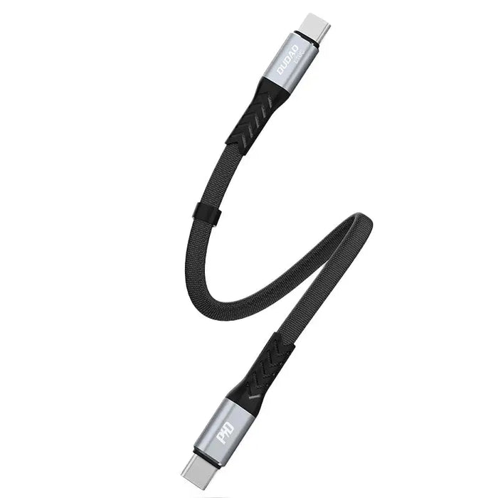 Dudao L10C USB-C - USB-C PD cable 100W 5A 0.23m - black - Cell phone cables<<<HurtelXML