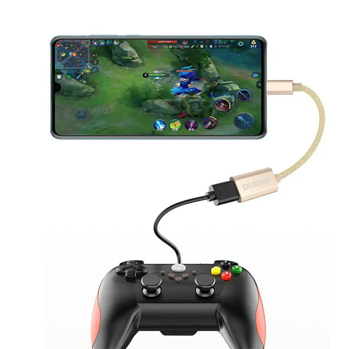 Dudao L15T OTG Adapter USB-C - USB-A - Gray - USB adapters<<<HurtelXML