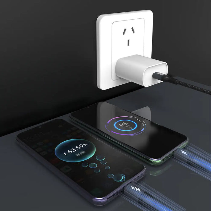 Dudao L3F 2in1 Cable 100W 1.2m 2 x USB-C - Black - Cell phone cables<<<HurtelXML