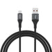 Dudao L3SM USB-A - MicroUSB 3A 1.2m Braided Cable - Black - Cell phone cables<<<HurtelXML