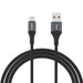 Dudao L3ST USB-A - USB-C 5A Cable 1.2m Braided - Black - Cell phone cables<<<HurtelXML