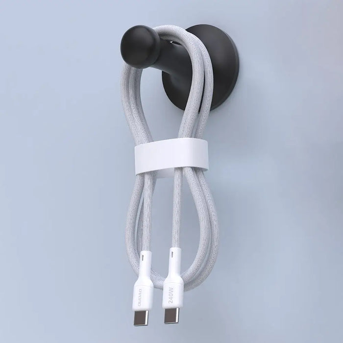 Dudao L9C Max 240W PD USB-C - USB-C Cable 1.2m - White - Cell phone cables<<<HurtelXML
