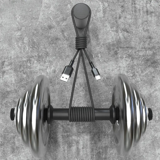 Dudao L9T 5A USB-A - USB-C Cable 1m - Black - Cell phone cables<<<HurtelXML