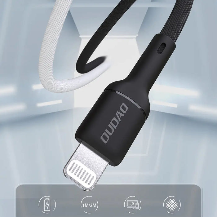 Dudao L9X 30W USB-C - Lightning Cable 1m - Black - Cell phone cables<<<HurtelXML