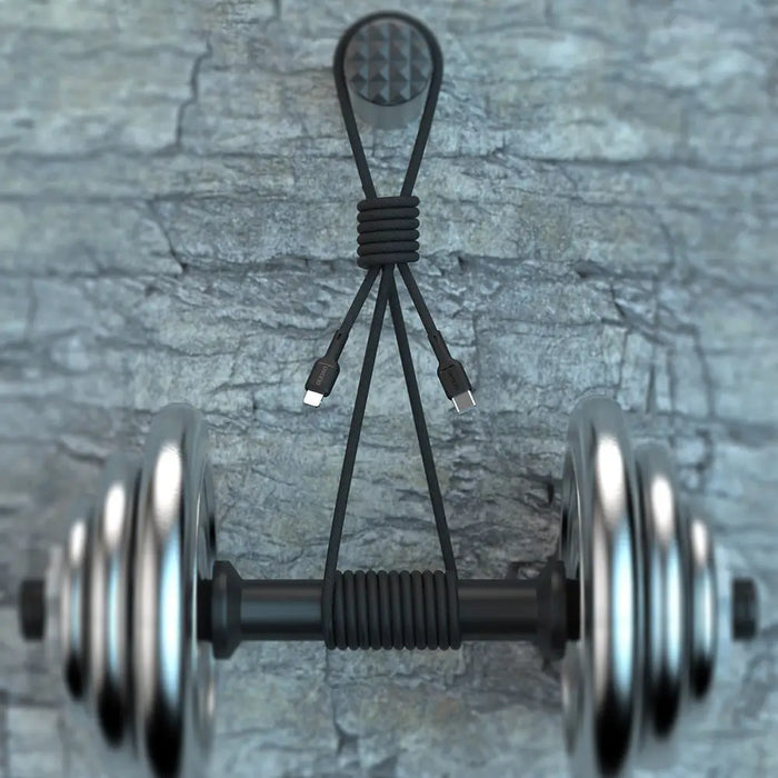 Dudao L9X 30W USB-C - Lightning Cable 1m - Black - Cell phone cables<<<HurtelXML