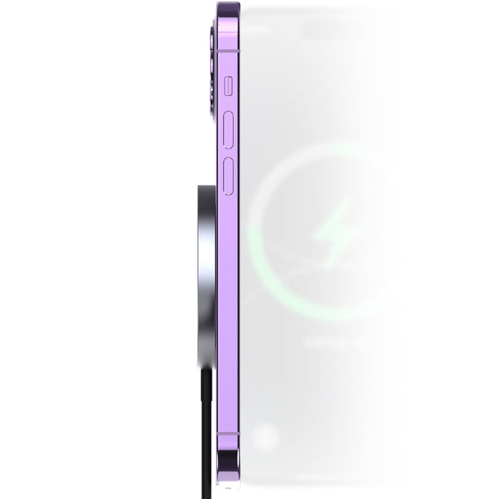 Dudao MagSafe 15W inductive charger - black - Cell phone USB charger<<<HurtelXML