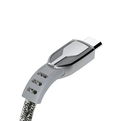 Dudao USB braided cable - micro USB 5 A 1 m gray (L3PROM gray) - Cell phone cables<<<HurtelXML