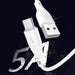 Dudao USB / USB Type C 5A 1m white (L2T 1m white) - Cell phone cables<<<HurtelXML