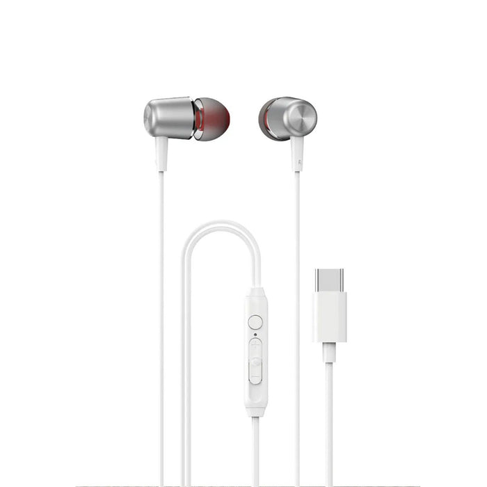 Dudao X1PROT In-Ear Wired USB-C Headphones 1.2 m - White