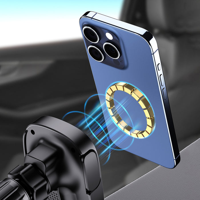 Dudao FW11 Car Phone Holder with 15W Inductive Charger for Air Vent/Cockpit - Black