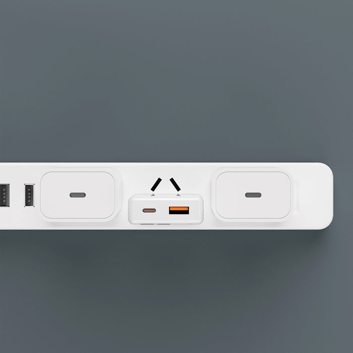 GaN Dudao A30EU 30W USB-A / USB-C Wall Charger - White