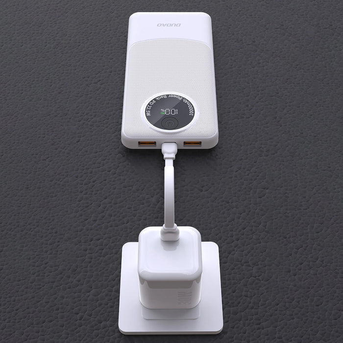 Powerbank Dudao K12 10000mAh PD22.5W USB-A, USB-C - white