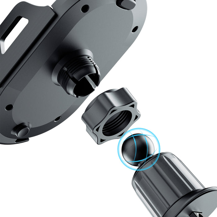 Dudao F2+ smartphone holder for air vent, clamp - black