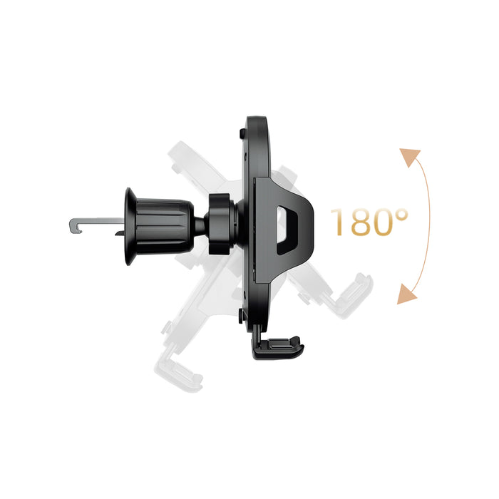 Dudao F2+ smartphone holder for air vent, clamp - black