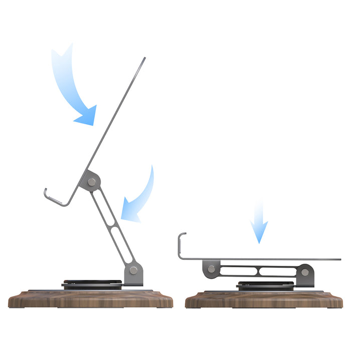 Dudao F17M 360° metal phone stand - gray