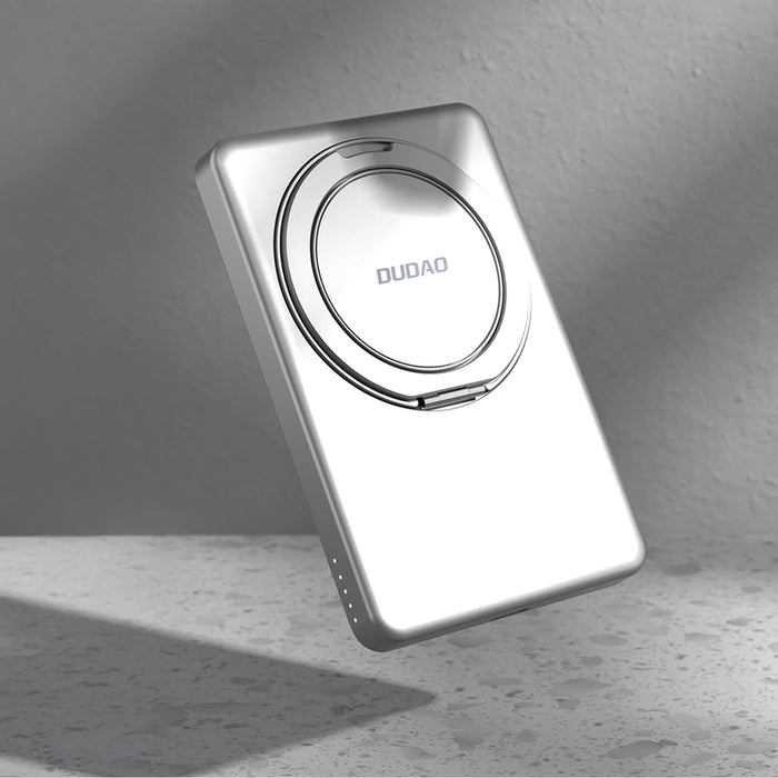 Dudao K28S 20W PD 5000mAh Powerbank with MagSafe and Stand - Silver