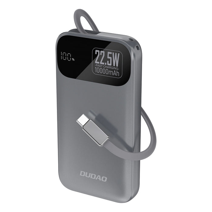 Dudao K31 Power Bank 10000 mAh 22.5W PD Gray