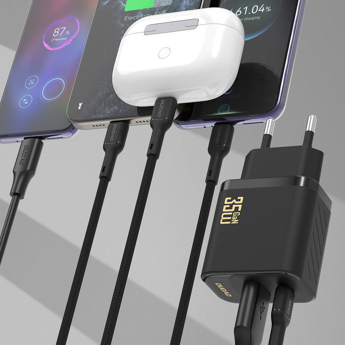 Dudao A27 MaxC 35W GaN Wall Charger + USB-C Cable - Black