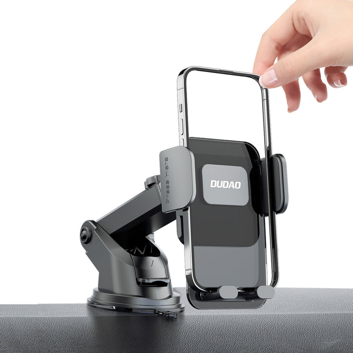 Dudao F8Max+ car holder for dashboard or windshield - black