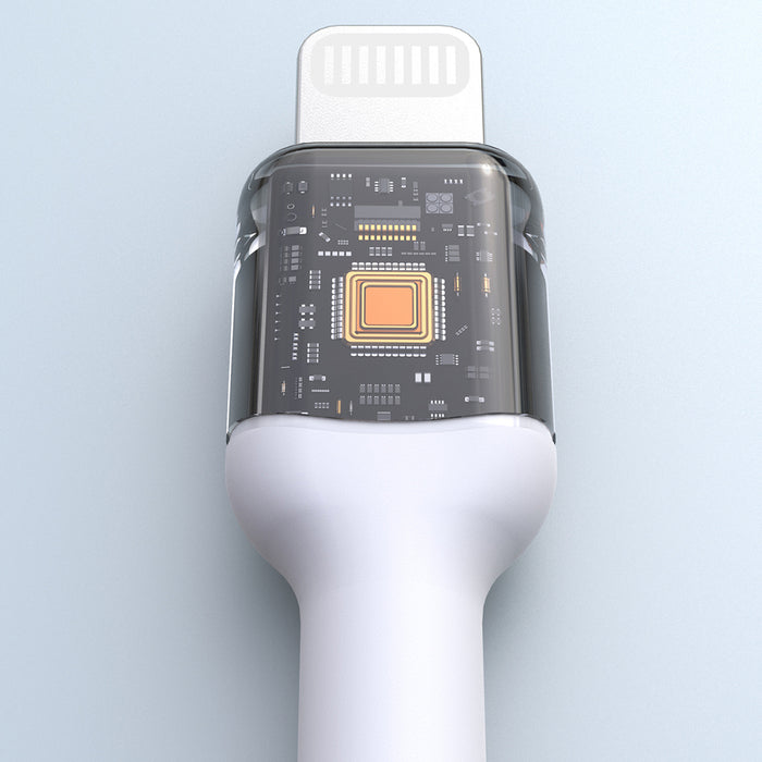 Dudao L9X 30W USB-C - Lightning Cable 2m - White