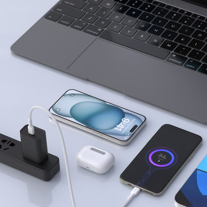 Dudao L9C Max 240W PD USB-C - USB-C Cable 1.2m - White