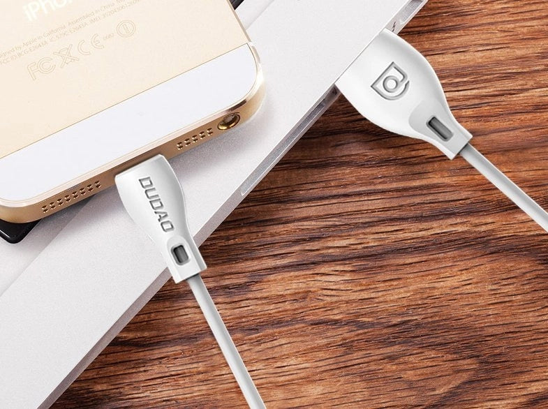 Dudao USB / Lightning cable 2.4A 1m white (L4L 1m white)