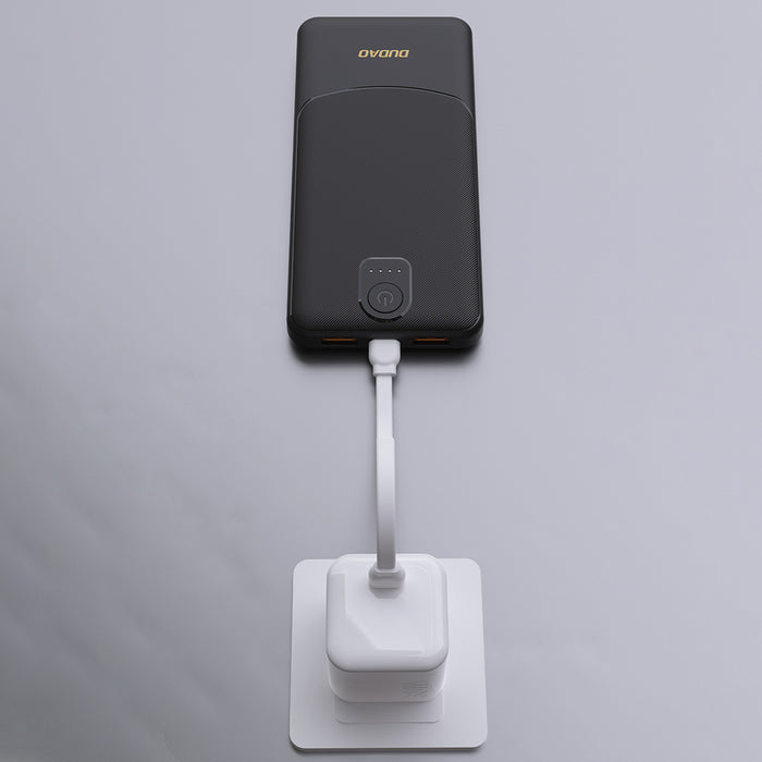 Powerbank Dudao K10 10000mAh 2.4A 2 x USB-A - white