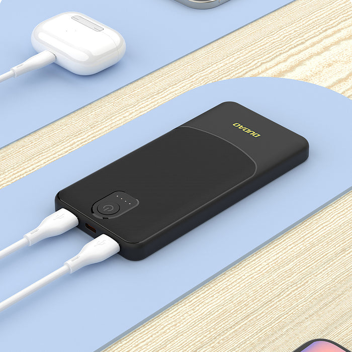 Powerbank Dudao K10 10000mAh 2.4A 2 x USB-A - white