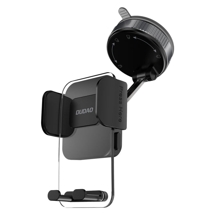 Dudao F24PLUS Car Holder with Suction Cup for Dashboard - Black