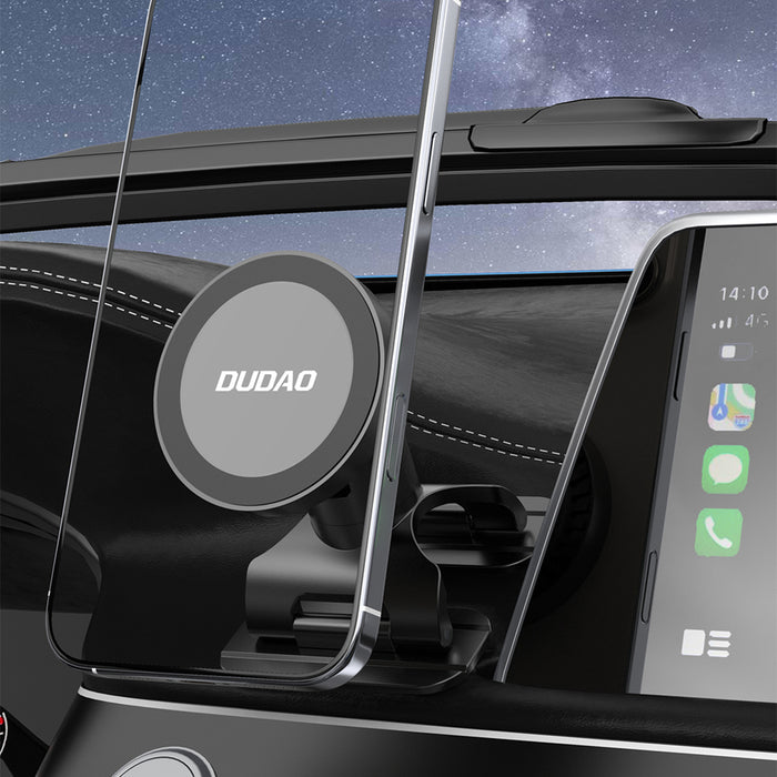 Dudao F25 MagSafe-compatible car mount for dashboard or windshield - black