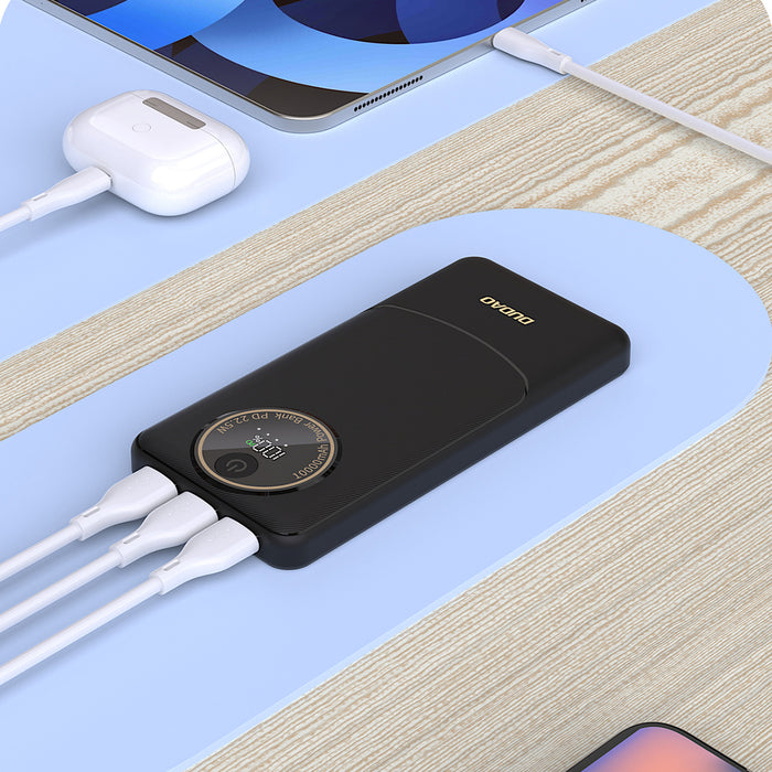 Powerbank Dudao K12 10000mAh PD22.5W USB-A, USB-C - white