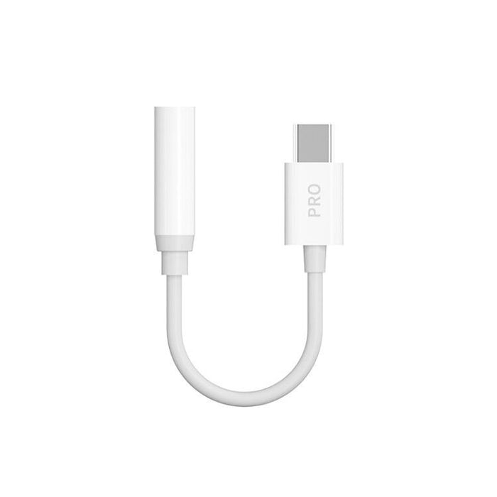 Dudao audio adapter headphone adapter from USB Type C to mini jack 3.5 mm white (L16CPro white)