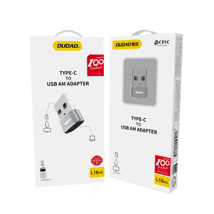 Dudao USB Type-C to USB Adapter Black (L16AC Black)