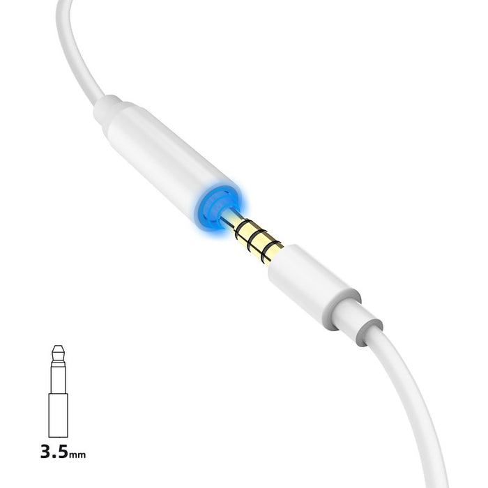 Dudao audio adapter headphone adapter from Lightning to 3.5 mm mini jack white (L16i white)
