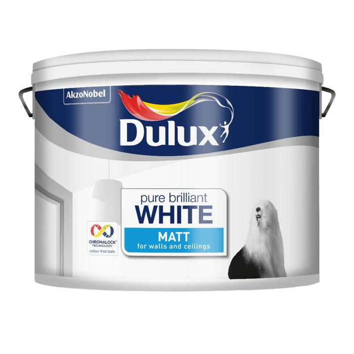 INTERIOR PAINT PURE BRILLIANT WHITE MATT DULUX