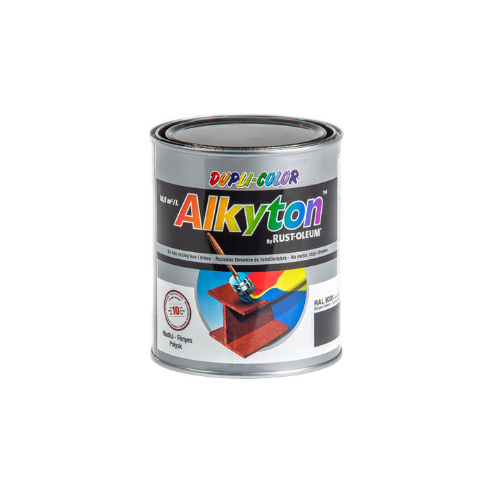 ANTI-CORROSION PAINT 4B1 ALKYTON RAL 9005 DUPLI COLOR